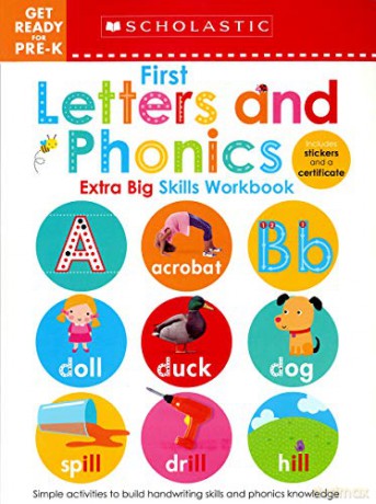 First Letters and Phonics Get Ready for Pre-K Workbook: Scholastic Early Learners (Extra Big Skills Workbook) - Scholastic Early Learners [KSIĄŻKA]