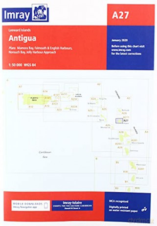 Imray Chart A27: Antigua (Iolaire Charts) [KSIĄŻKA]