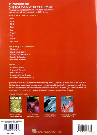 Jon Liebman: Bass Aerobics (Book/Online Audio) (Includes Online Access Code) - Jon Liebman [KSIĄŻKA]