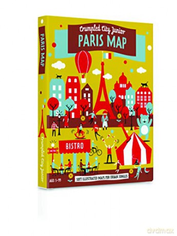 Junior Paris Crumpled City Map - PALOMAR Srl [KSIĄŻKA]