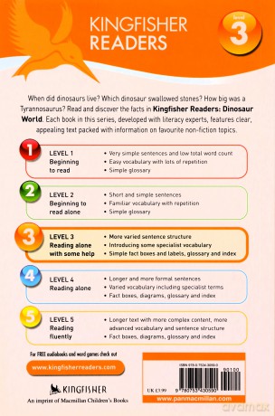 Kingfisher Readers: Dinosaur World (Level 3: Reading Alone with Some Help) - Claire Llewellyn [KSIĄŻKA]