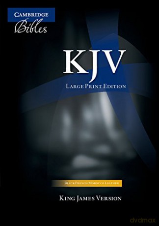 KJV Large Print Text Bible, Black French Morocco Leather, KJ653:T [KSIĄŻKA]