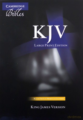 KJV Large Print Text Bible, Black French Morocco Leather, KJ653:T [KSIĄŻKA]