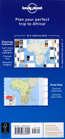 Lonely Planet Africa Planning Map - Lonely Planet [KSIĄŻKA]