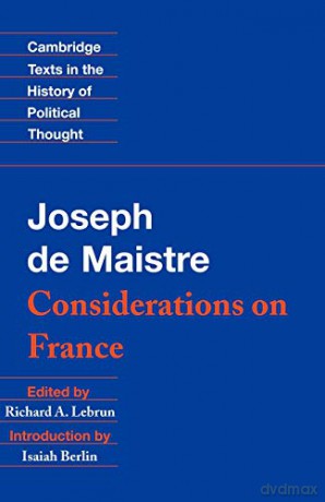Maistre: Considerations on France (Cambridge Texts in the History of Political Thought) - Joseph De Maistre [KSIĄŻKA]