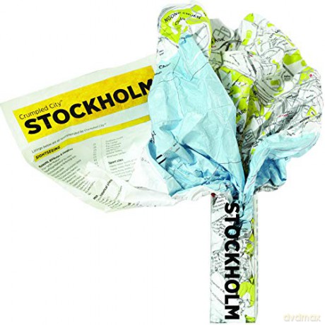 Palomar 9788890573293 Stockholm Crumpled City Map - Palomar S.r.l. [KSIĄŻKA]