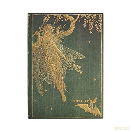 Paperblanks 18 Month Diaries 2021-2022 Olive Fairy | Horizontal | Midi (130 × 180 mm) [KSIĄŻKA]