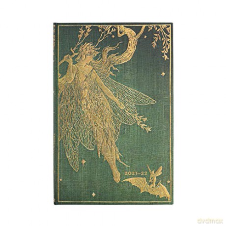 Paperblanks 18 Month Diaries 2021-2022 Olive Fairy | Vertical | Maxi (135 × 210 mm) [KSIĄŻKA]
