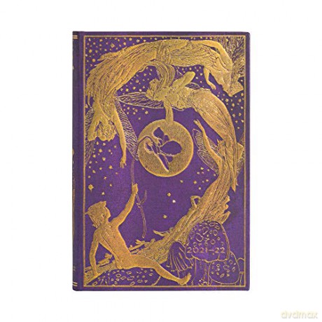 Paperblanks 18 Month Diaries 2021-2022 Violet Fairy | Horizontal | Mini (95 × 140 mm) [KSIĄŻKA]