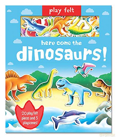 Play Felt Here come the dinosaurs! (Soft Felt Play Books) - Imagine That [KSIĄŻKA]