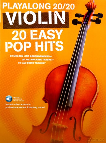 Playalong 20/20 Violin Violin (Book and Download Card): 20 Easy Pop Hits (Playlong 2020) [KSIĄŻKA]