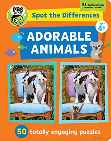 Spot the Differences: Adorable Animals (PBS Kids): 50 Picture Puzzles, Thousands of Challenges: 1 - Georgina Rucker [KSIĄŻKA]