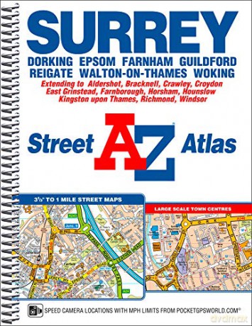 Surrey Street Atlas (A-Z Street Atlas) (A-Z Street Atlas S.) [KSIĄŻKA]