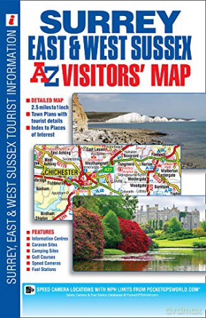 Surrey Sussex Visitors Map (A-Z Visitors Map) - Geographers A-Z Map Co [KSIĄŻKA]