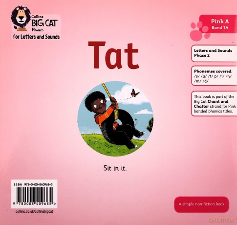 Tat: Band 01A/Pink A (Collins Big Cat Phonics for Letters and Sounds) - Fiona Undrill [KSIĄŻKA]