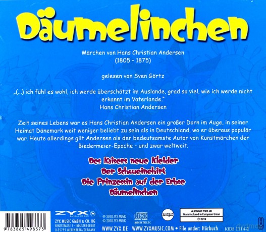 Däumelinchen.Märchen Von H.C.A [CD]