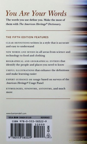 The American Heritage Dictionary: Fifth Edition - Houghton Mifflin Company [KSIĄŻKA]