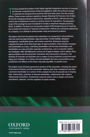 The Anatomy of Corporate Law: A Comparative and Functional Approach - Reinier Kraakman [KSIĄŻKA]