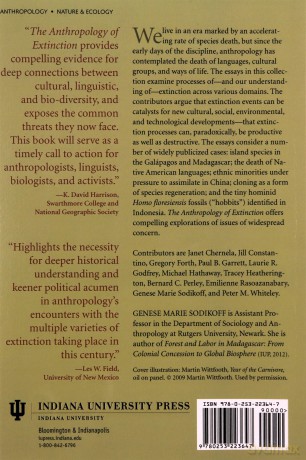 The Anthropology of Extinction: Essays on Culture and Species Death - Genese Marie Sodikoff [KSIĄŻKA]
