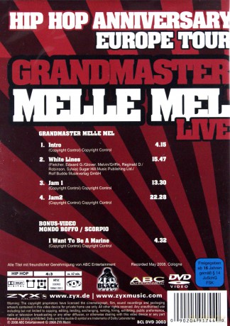 Hip Hop Anniversary Europe Tour Melle Mel [DVD]