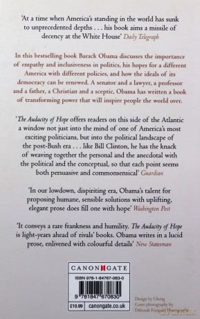 The Audacity of Hope: Thoughts on Reclaiming the American Dream - Barack Obama [KSIĄŻKA]