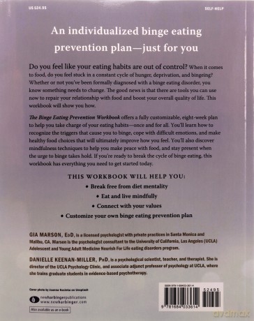 The Binge Eating Prevention Workbook: An Eight-Week Individualized Program to Overcome Compulsive Eating and Make Peace with Food - Gia Marson [KSIĄŻKA]