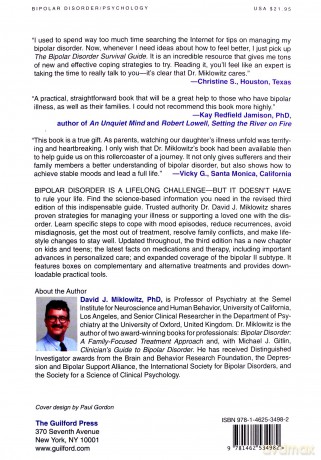 The Bipolar Disorder Survival Guide: What You and Your Family Need to Know - David J. Miklowitz [KSIĄŻKA]