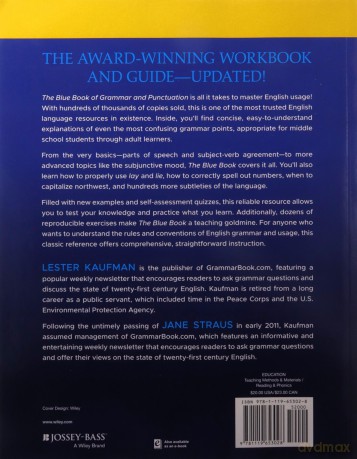 The Blue Book of Grammar and Punctuation: An Easy-to-Use Guide with Clear Rules, Real-World Examples, and Reproducible Quizzes - Lester Kaufman [KSIĄŻKA]