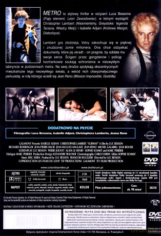 Metro (1985) [DVD]