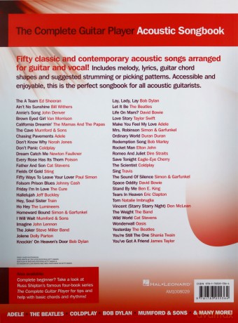 The Complete Guitar Player Acoustic Songbook Gtr Book [KSIĄŻKA]