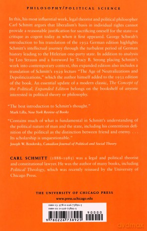 The Concept of the Political: Expanded Edition - Carl Schmitt [KSIĄŻKA]