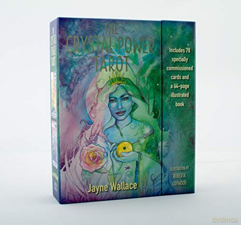 The Crystal Power Tarot: Includes a full deck of 78 specially commissioned tarot cards and a 64-page illustrated book - Jayne Wallace [KSIĄŻKA]