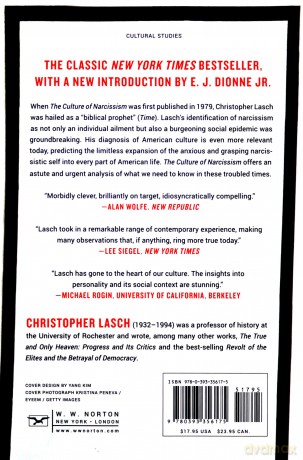 The Culture of Narcissism: American Life in An Age of Diminishing Expectations - Christopher Lasch [KSIĄŻKA]