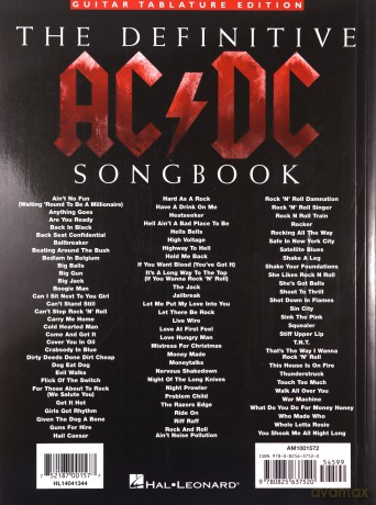 The Definitive AC/DC Songbook Updated Edition [KSIĄŻKA]
