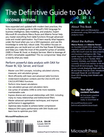 The Definitive Guide to DAX: Business intelligence for Microsoft Power BI, SQL Server Analysis Services, and Excel Second Edition (Business Skills) - Marco Russo [KSIĄŻKA]