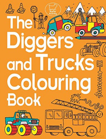 The Diggers and Trucks Colouring Book (Buster Activity) - Chris Dickason [KSIĄŻKA]