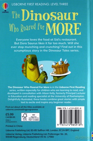 The Dinosaur Who Roared for More (First Reading Series 3): 1 (First Reading Level 3: Dinosaur Tales) - Russell Punter [KSIĄŻKA]