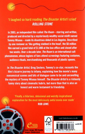 The Disaster Artist: My Life Inside The Room, the Greatest Bad Movie Ever Made - Greg Sestero [KSIĄŻKA]