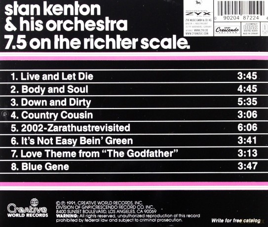 7.5 On The Richter Scale [CD]