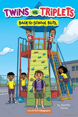 Twins vs. Triplets #1: Back-to-School Blitz (HarperChapters) - Jennifer Torres [KSIĄŻKA]