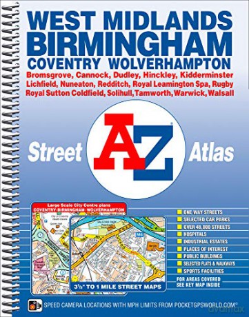 West Midlands A-Z Street Atlas (spiral) - Geographers A-Z [KSIĄŻKA]