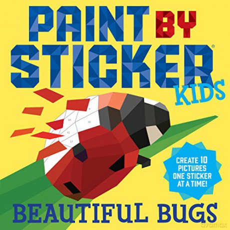 Workman Publishing Paint by Sticker Kids: Beautiful Bugs: Create 10 Pictures One Sticker at a Time! (Kids Activity Book, Sticker Art, No Mess Activity, Keep Kids Busy), 48699812 [KSIĄŻKA]