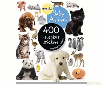 Workman Publishing WMP0761174837 Eyelike Baby Animals 400 Reusable Stickers [KSIĄŻKA]