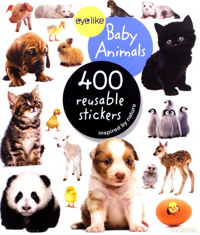 Workman Publishing WMP0761174837 Eyelike Baby Animals 400 Reusable Stickers [KSIĄŻKA]