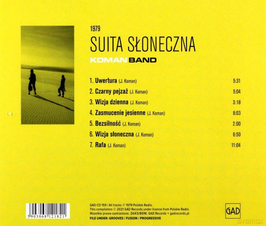 Suita słoneczna soundtrack (Koman Band) [CD]
