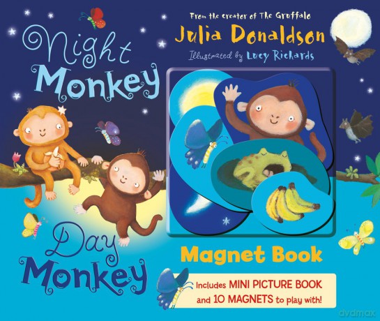 Night Monkey, Day Monkey Magnet Book [KSIĄŻKA]