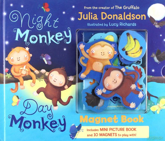 Night Monkey, Day Monkey Magnet Book [KSIĄŻKA]