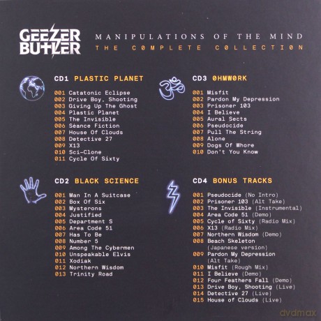 Geezer Butler: Manipulations Of The Mind - The Complete Collection [4CD]