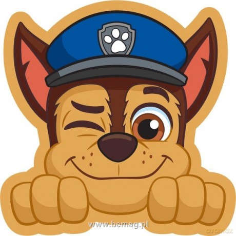 Poduszka kształtka licencyjna Paw Patrol Chase (Psi Patrol)
