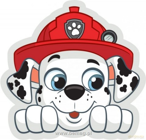 Poduszka kształtka licencyjna Paw Patrol Marshall (Psi Patrol)